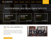 Tablet Screenshot of gordoncpa.com